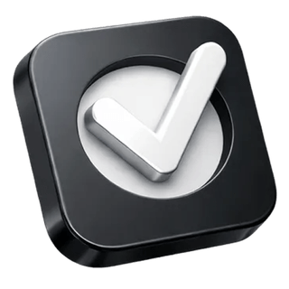 3D icon with a confirmation tick on the Test NCTheme about page