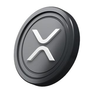 Graphic of an XRP coin for a cryptocurrency guide for beginners